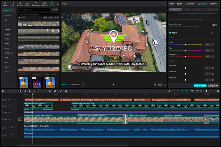 Post Production Editing Reading Skydrotec
